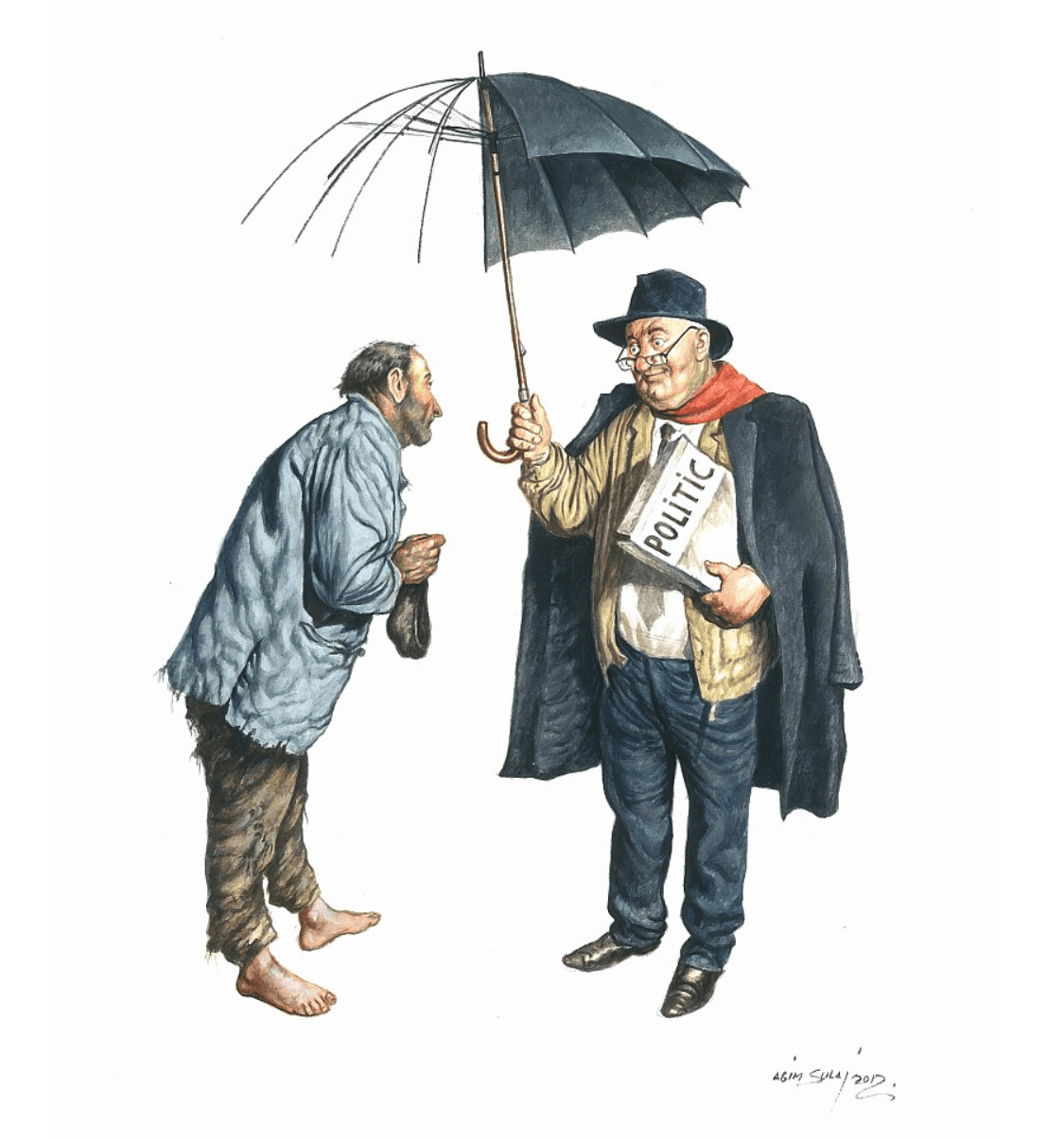 Agim Sulaj Politics Time Political Cartoon