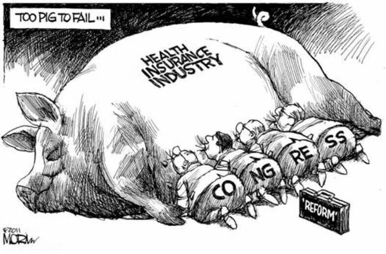 Bob Moran Healthcare Congress Political Cartoon