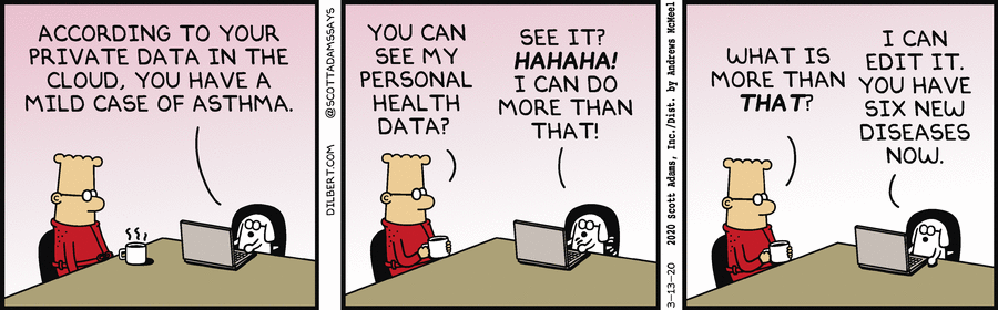 Dilbert Comic Strip Health Data