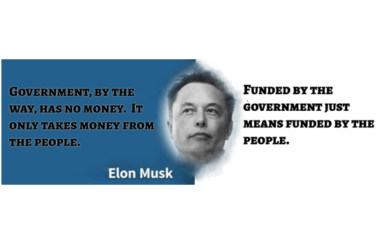 Elon Musk Quotepic Government Funding
