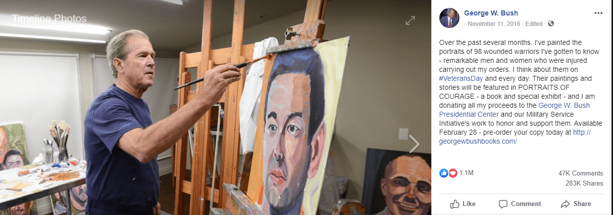 GWB Wounded Warriors Paintings