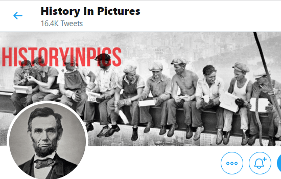 History In Pictures Twitter Account