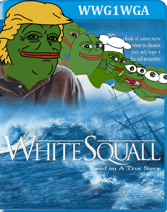 Pepe Qanon White Squall Movie Poster Meme