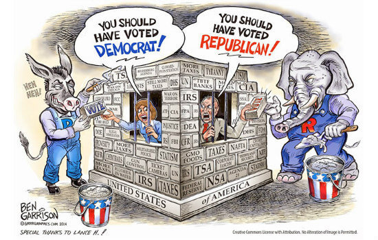 Political Cartoon by Ben Garrison: You Should Have Voted Republicrat
