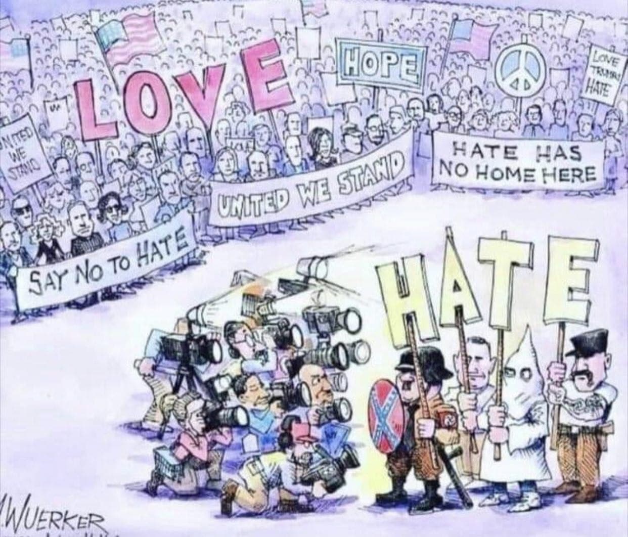 Political Cartoon by Matt Wuerker Fake News Perspective