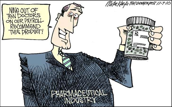 Big Pharma Political Cartoon Mike Keefe