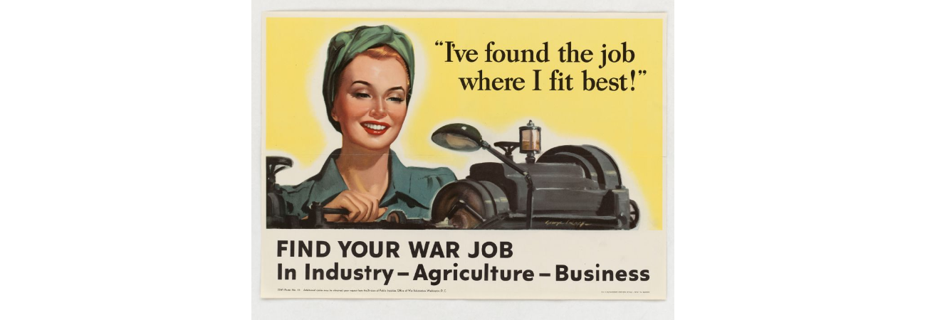 Find Your War Job Propaganda Poster