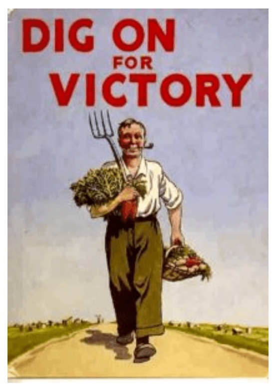 Dig On for Victory Propaganda Poster