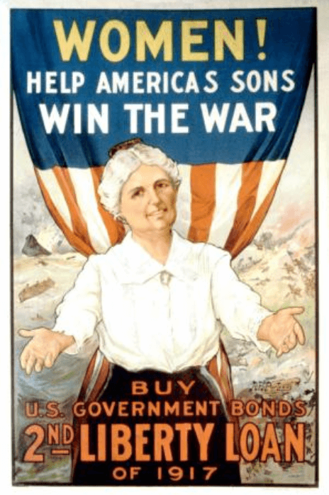 War Propaganda Poster Women Buy US Government Bonds