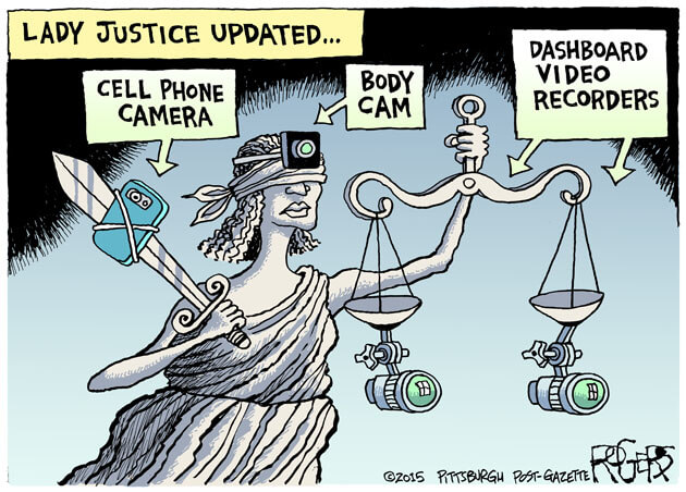 Rob Rogers Political Cartoon Lady Justice Update