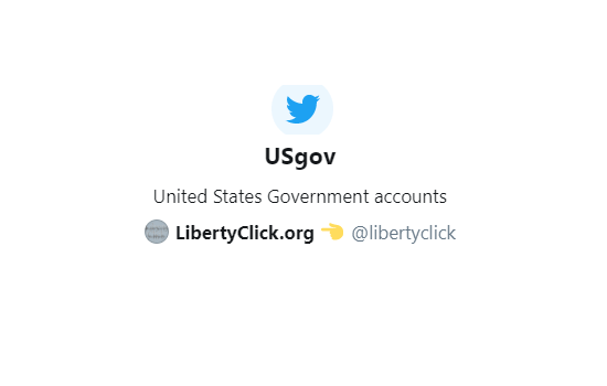 US Government Twitter Accounts List