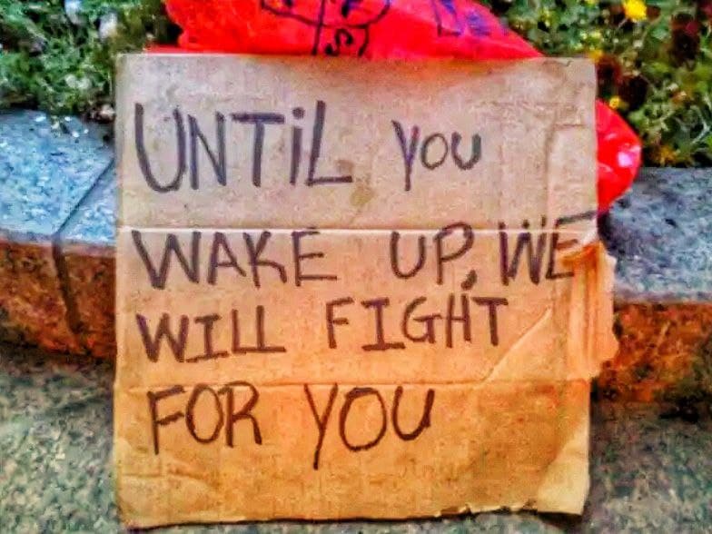 Until You Wake Up, We Will Fight For You meme