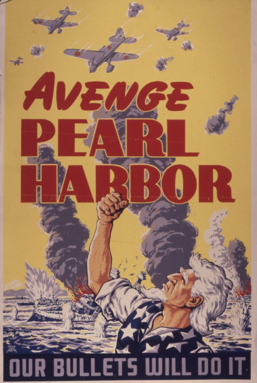 Avenge Pearl Harbor Propaganda Poster