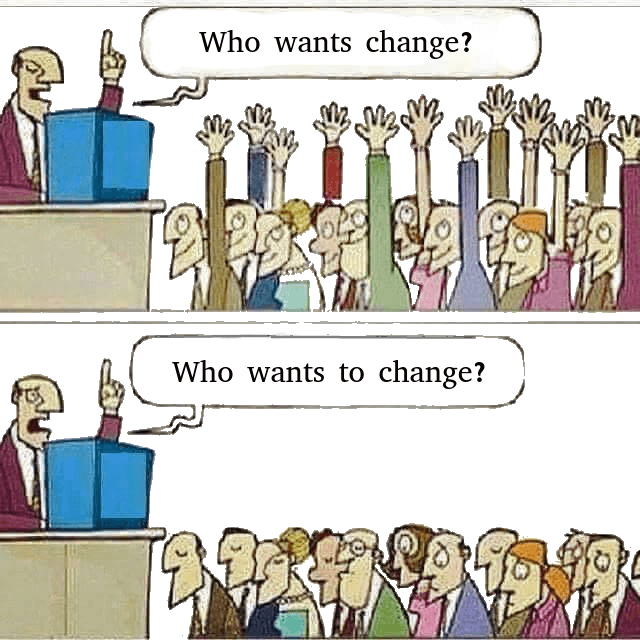 Political Cartoon: Who Wants Change?