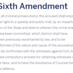 6th Amendment to the US Constitution