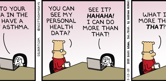 Dilbert Comic Strip Health Data