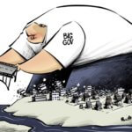 Eric Allie Political Cartoon Big Government Bridge to Nowhere