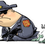 Big Government Suffocation Eric Allie Political Cartoon