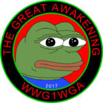 Pepe Badge Meme. The Great Awakening. WWG1WGA !