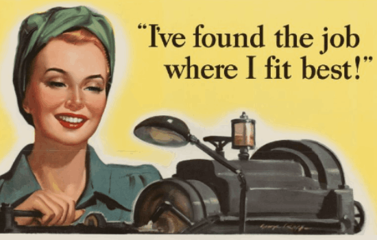 Find Your War Job Propaganda Poster
