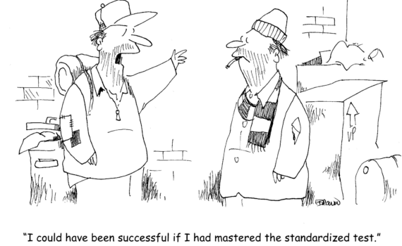 Standardized Test Success Joe Brown Political Cartoon