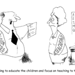 Joe Brown Teach to the Test Standardized Test Political Cartoon
