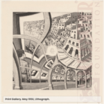 MC Escher Curves Illustration 1956