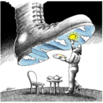 Mana Neyestani Boot Painting Cartoon