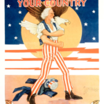 "Enlist Now" Propaganda poster. "Defend Your Country: Enlist Now in the United States Army"