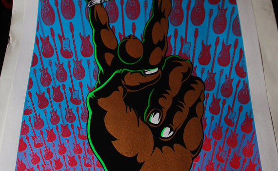 Pearl Jam Concert Poster Breaking Chains