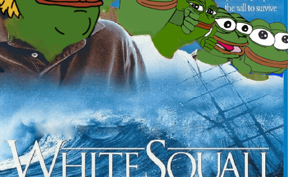 Pepe Qanon White Squall Movie Poster Meme