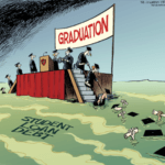 Underwater in Student Loan Debt Political Cartoon by Nate Beeler