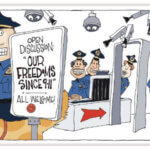 Political Cartoon Signe Wilkinson Our Freedoms Since 911