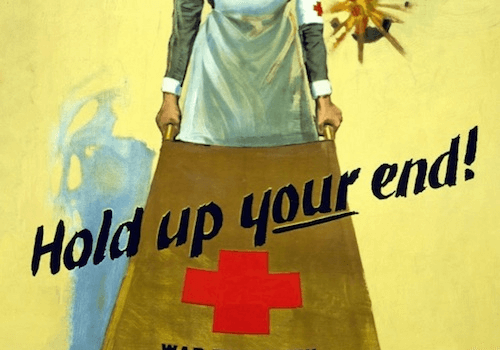 Hold Up Your End Propaganda Poster