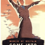 Great Britain Propaganda Poster Women Come Into The Factories
