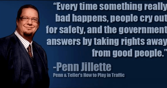 Penn Jillette on Security vs Liberty