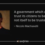 Quotepic Niccolo Machiavelli - Trust of an Armed Citizenry