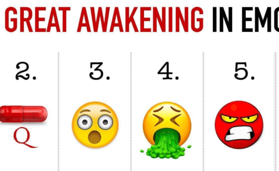 The Great Awakening in Emojis Meme