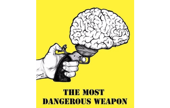 'The Mind is the most dangerous weapon' meme